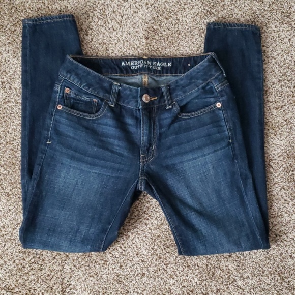 American Eagle Dark Wash Boy Jean Size 0 - Picture 4 of 4